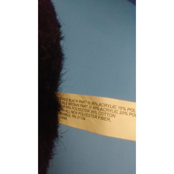 Sitting Black Teddy Bear  Stuff Animal 14'' Plush - Picture 5 of 9